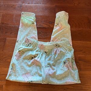 Star Wars baby yoda pajama pants size M